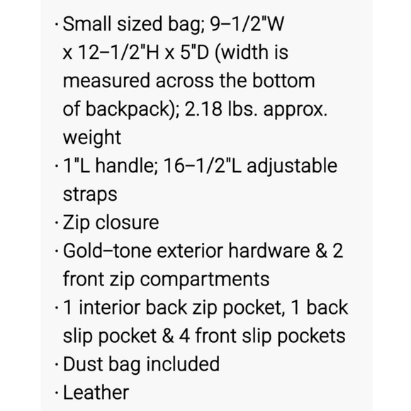 MICHAEL KORS RHEA ZIP PINK/GOLD BAGPACK - Picture 7 of 7